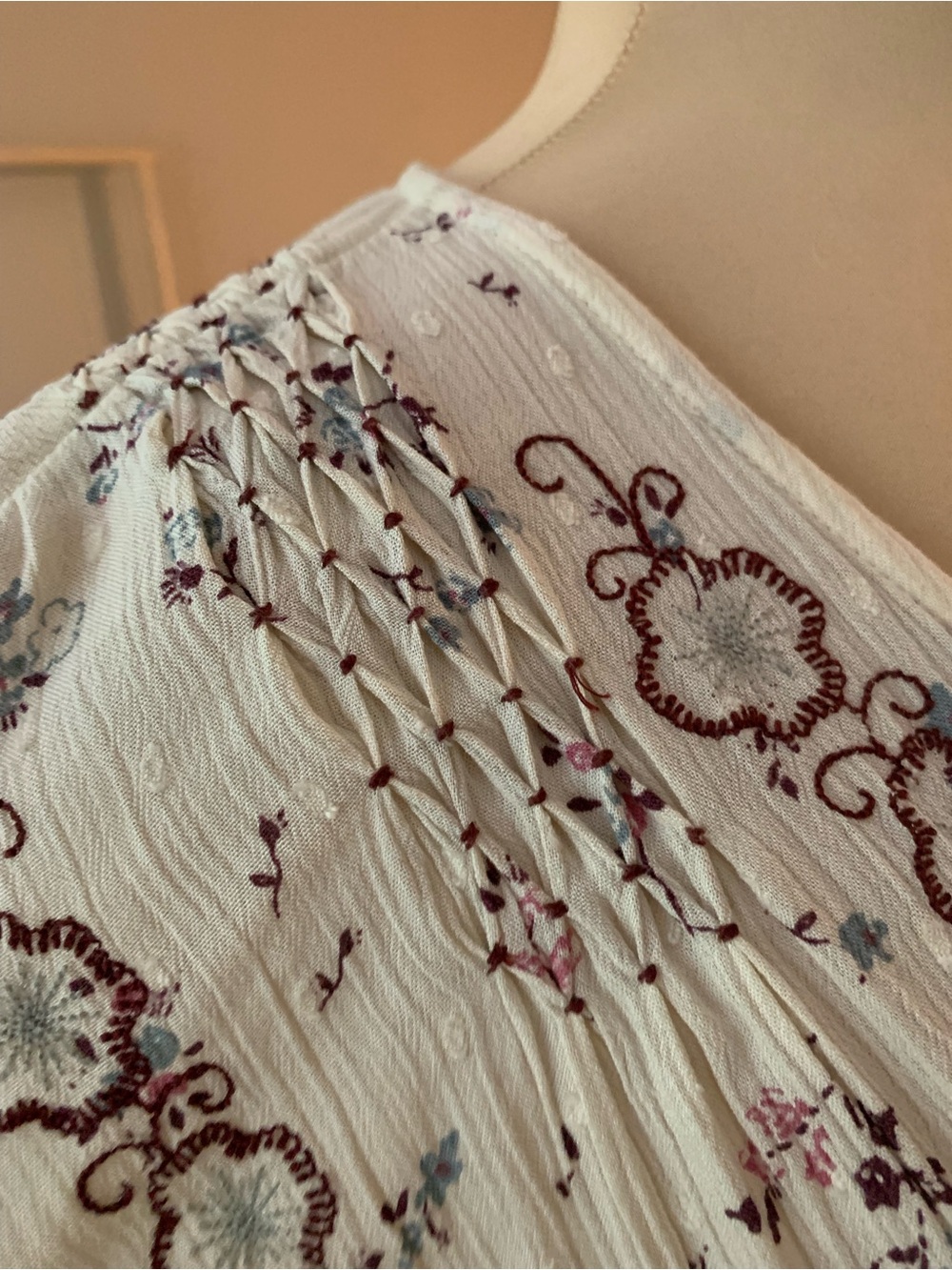 Free People Embroidered Maxi Dress with Purple Embroidery - Picture 4 of 13